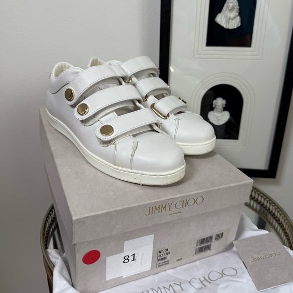 Jimmy Choo NY leather Velcro sneakers - Picture 1 of 11